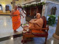 Sharadiya Navaratri 2020 Day 9 (25.10.2020) – SCM Shirali – Paduka  Pujan on behalf of devotees
